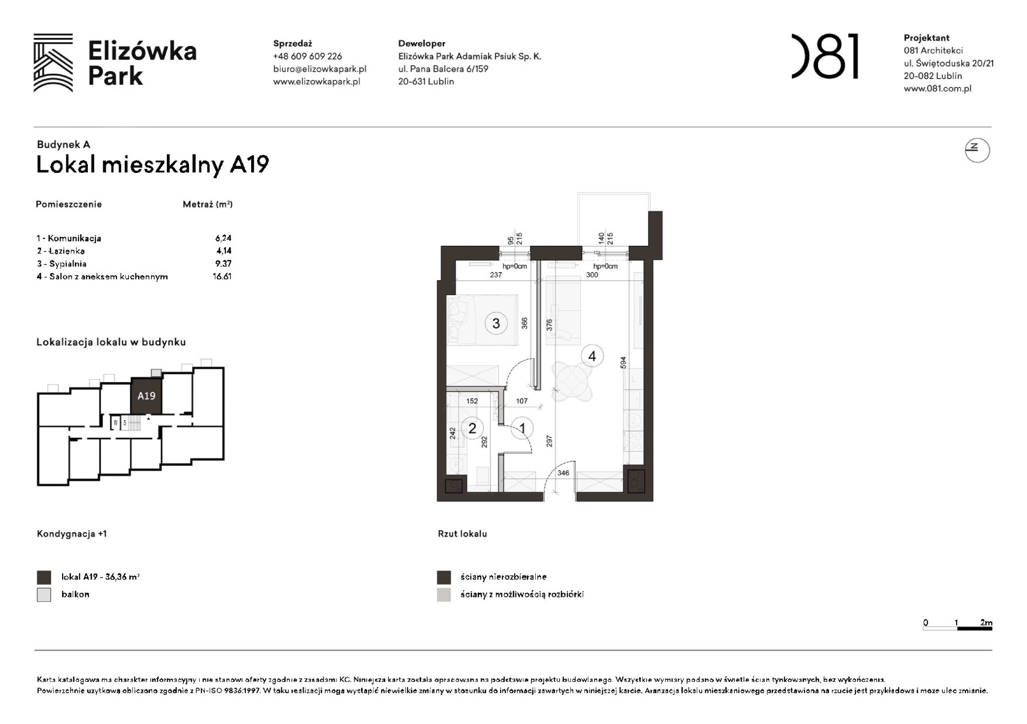 2 pokoje dom, 36,36 m², piętro: 1 – Elizówka Park
