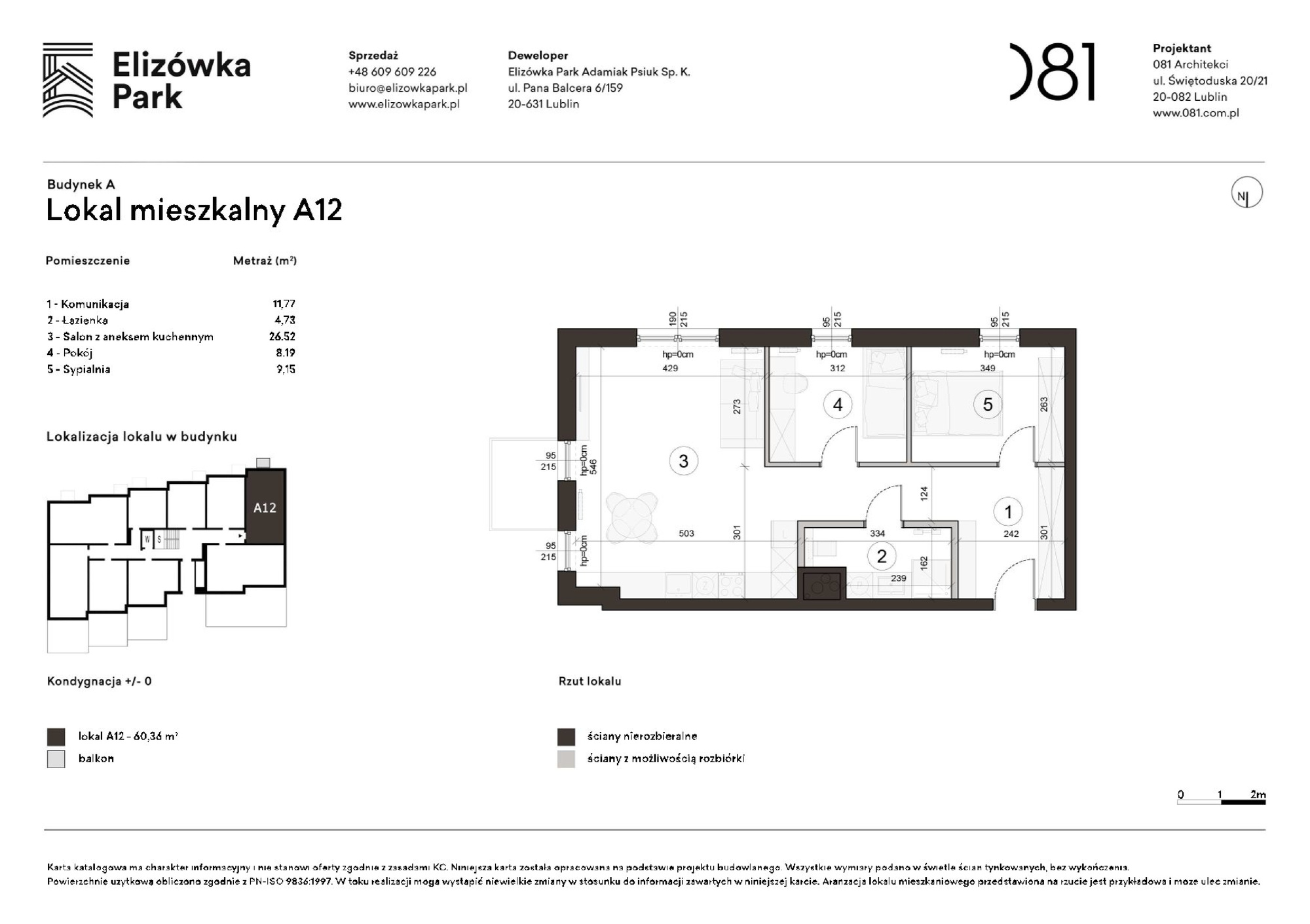 3 pokoje dom, 60,36 m², piętro: 0 – Elizówka Park