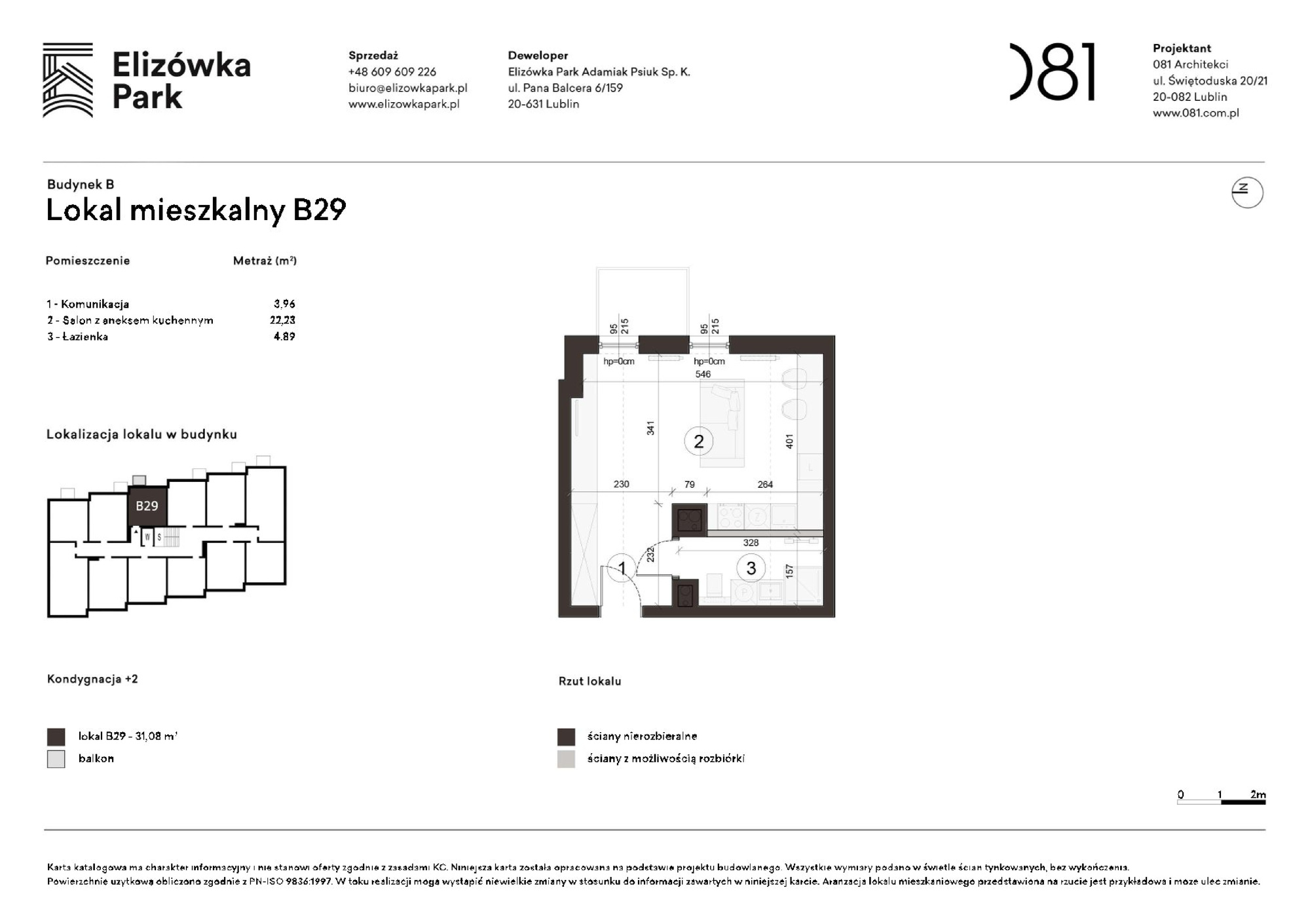 1 pokoje dom, 31,08 m², piętro: 2 – Elizówka Park