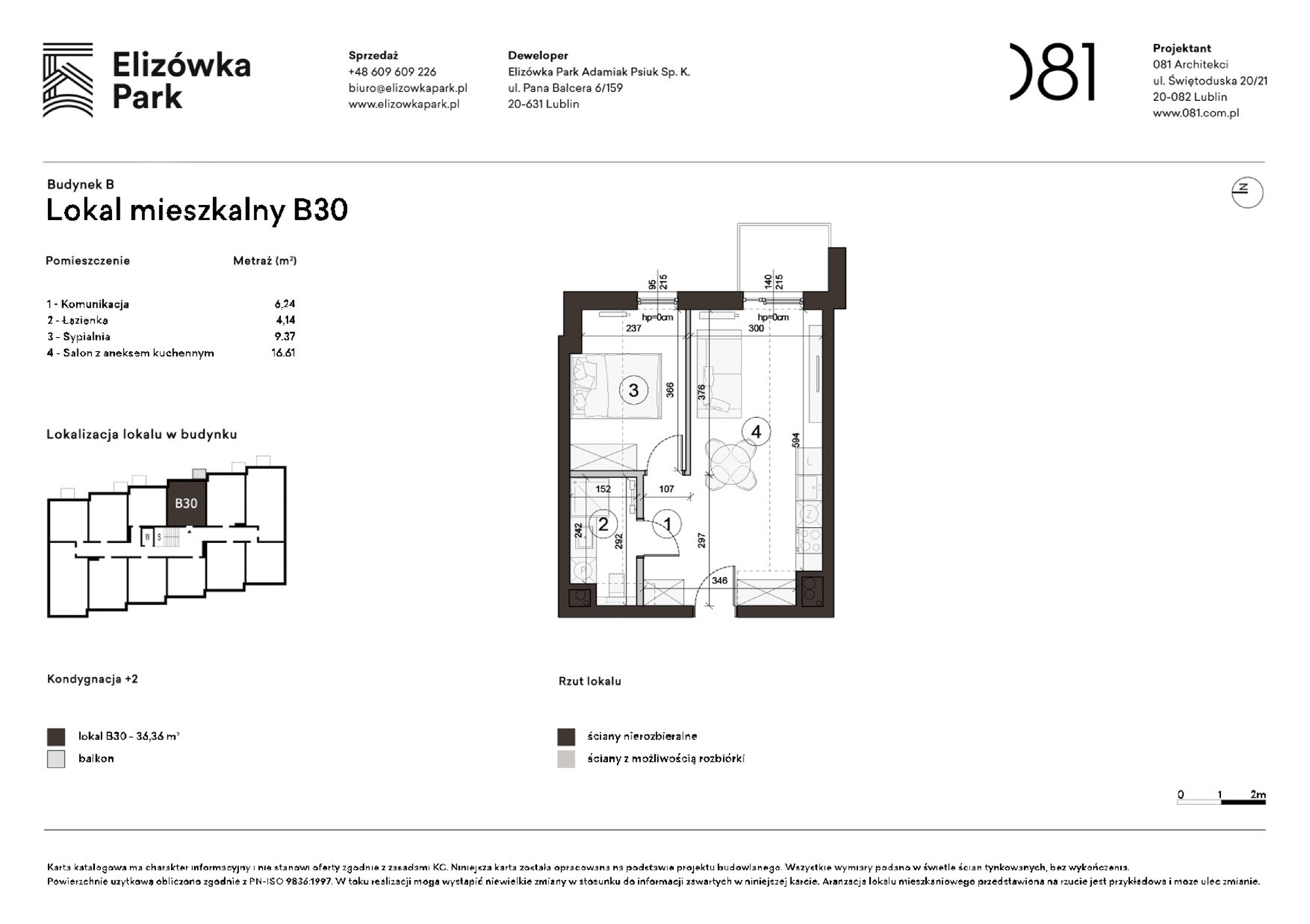 2 pokoje dom, 36,36 m², piętro: 2 – Elizówka Park
