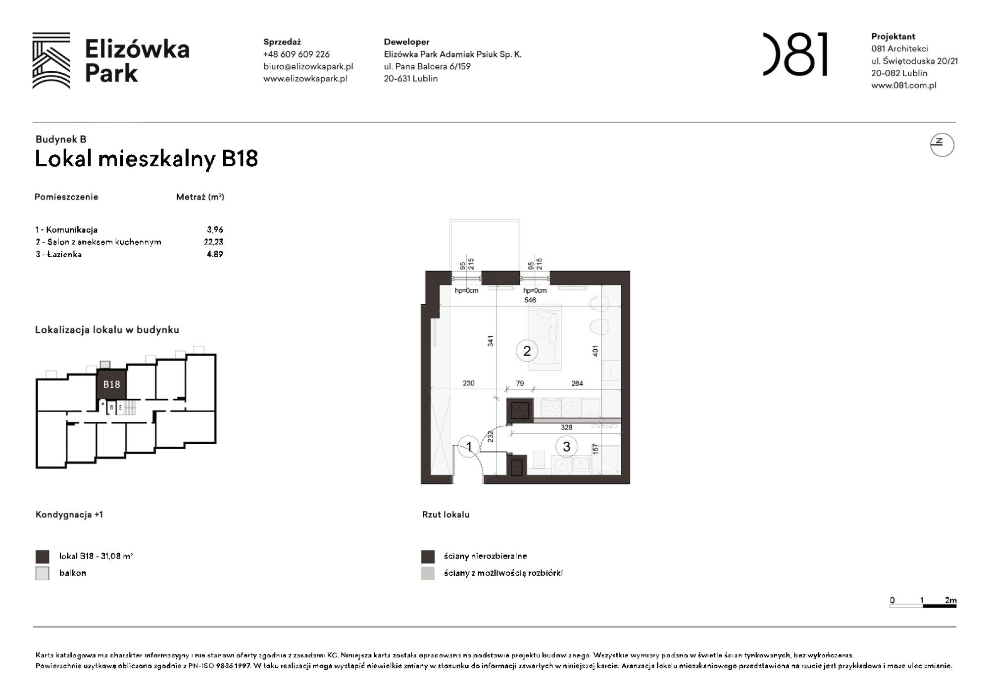 1 pokoje dom, 31,08 m², piętro: 1 – Elizówka Park