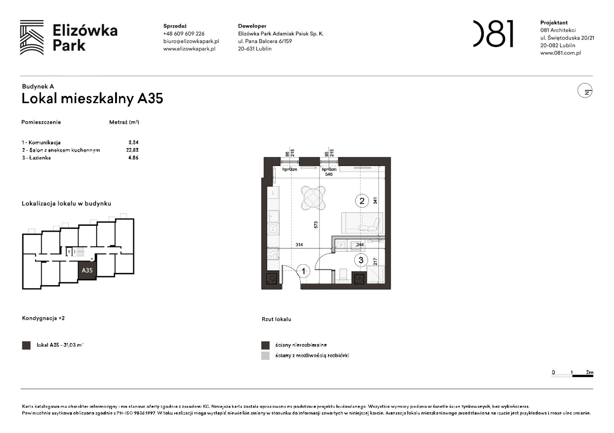 1 pokoje dom, 31,03 m², piętro: 2 – Elizówka Park