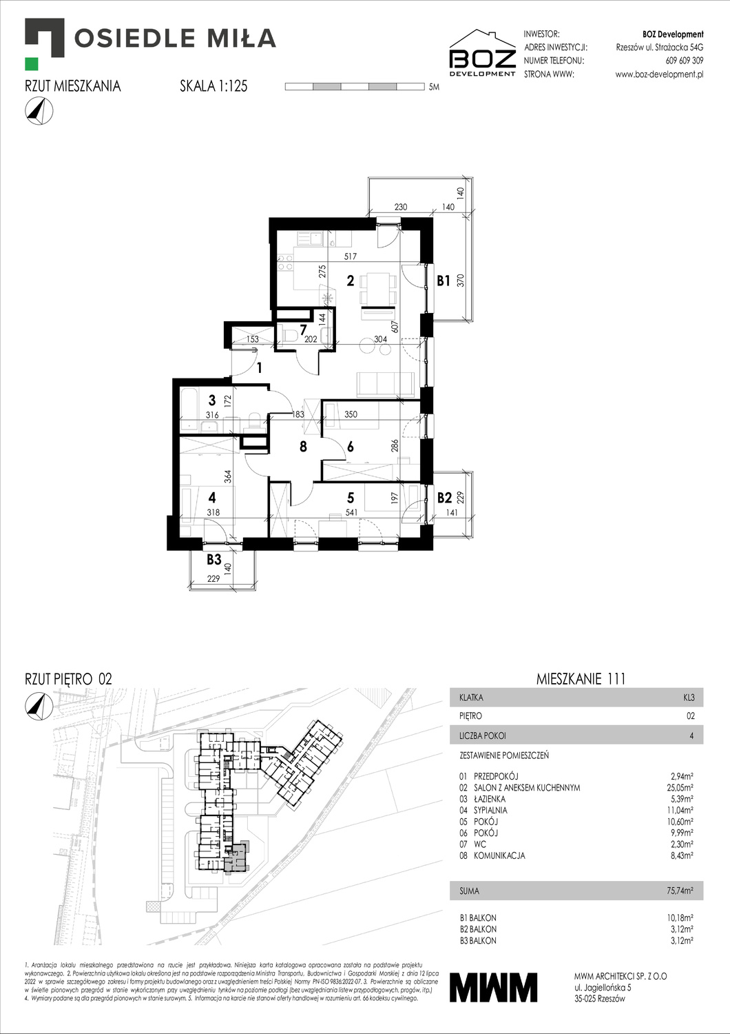 4 pokoje mieszkania, 75,74 m², cena: 723 317 zł, piętro: 2 – STRAŻACKA 54G