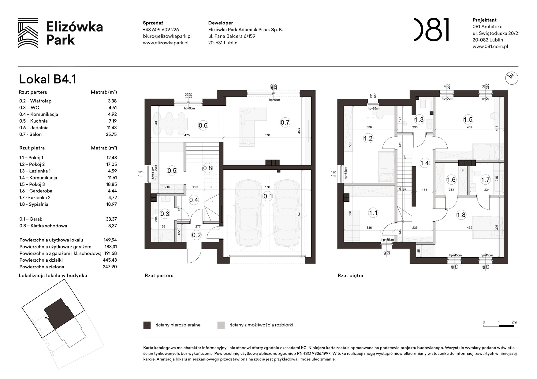 5 pokoje dom, 191,68 m², piętro: 0 – Elizówka Park