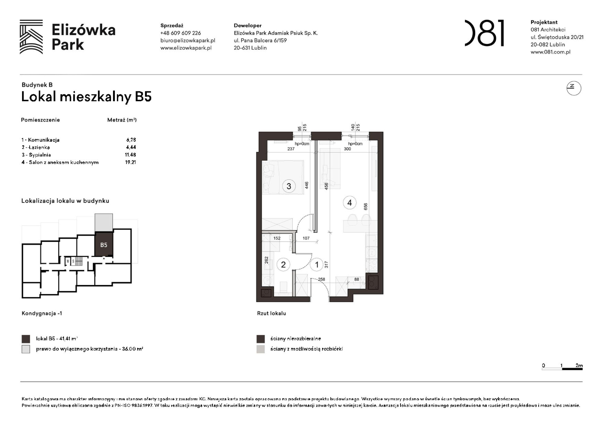 2 pokoje dom, 41,41 m², piętro: -1 – Elizówka Park