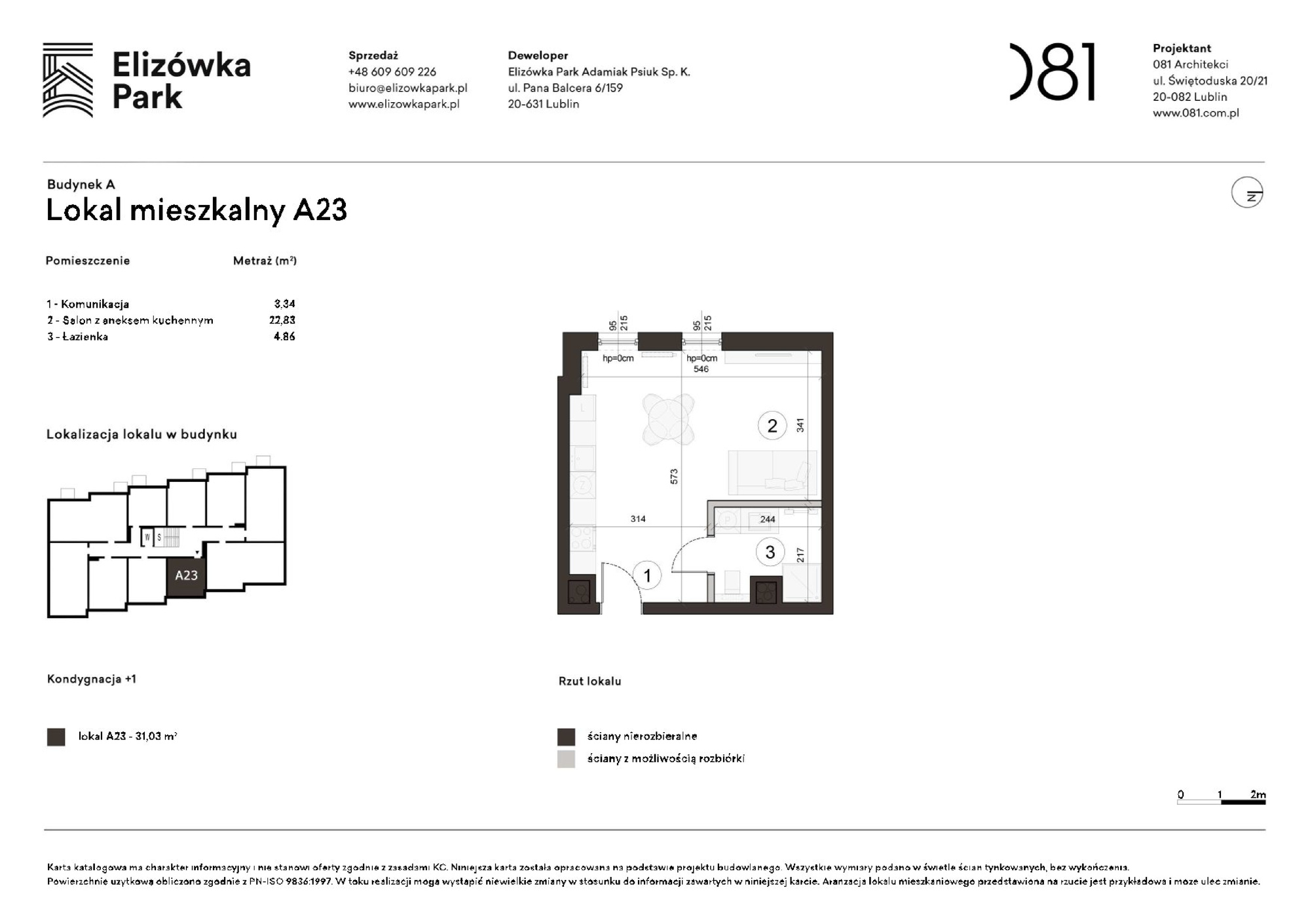 1 pokoje dom, 31,03 m², piętro: 1 – Elizówka Park