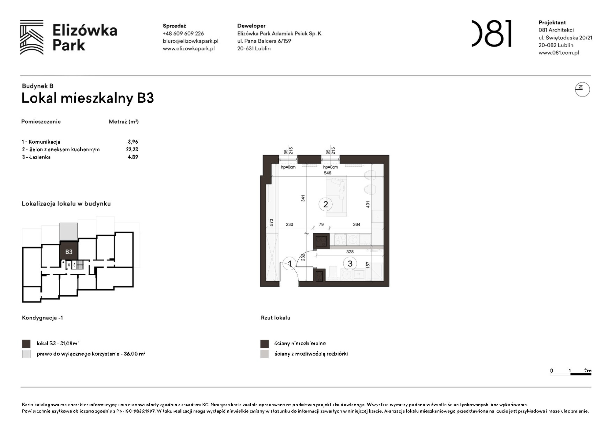 1 pokoje dom, 31,08 m², piętro: -1 – Elizówka Park