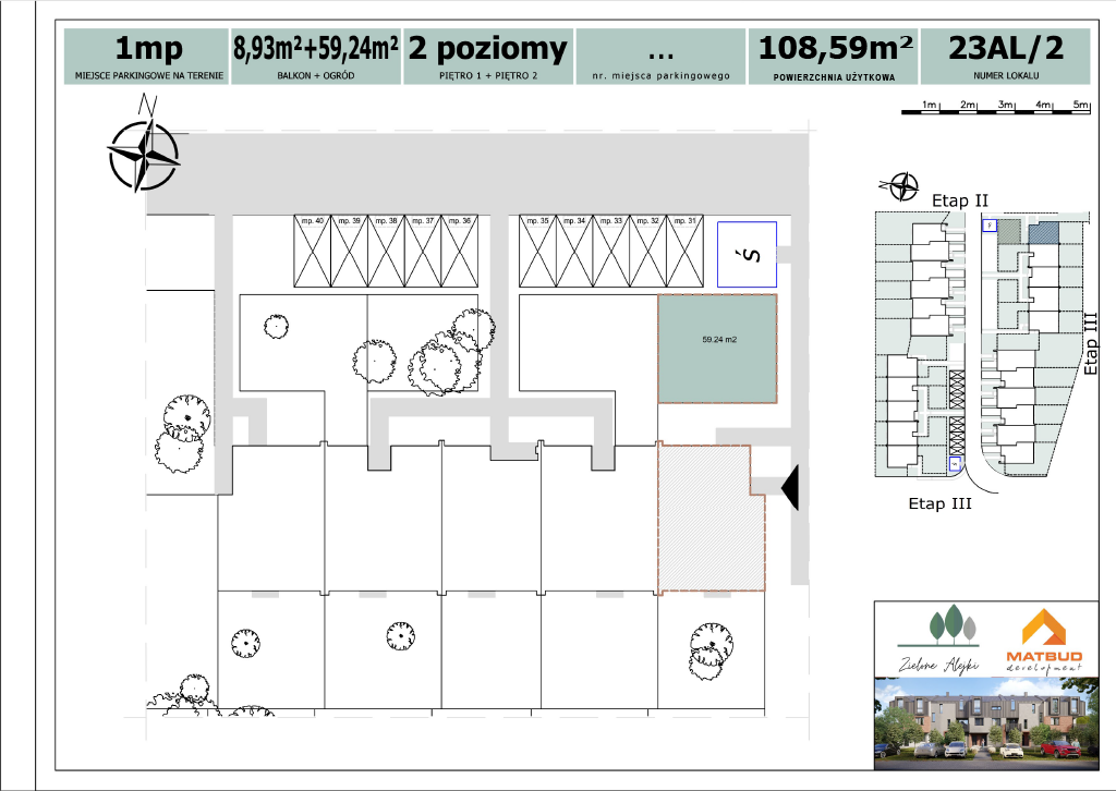 5 pokoje mieszkania, 118,63 m², cena: 897 435 zł, piętro: 1 – Zielone Alejki