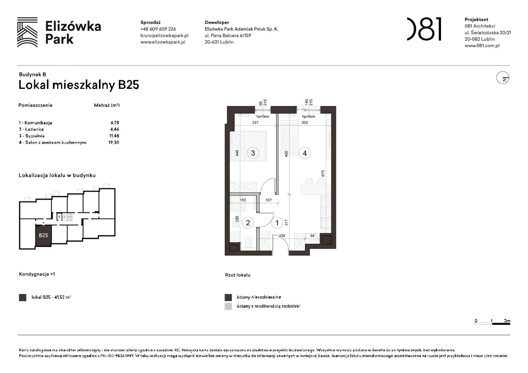 2 pokoje dom, 41,52 m², piętro: 1 – Elizówka Park