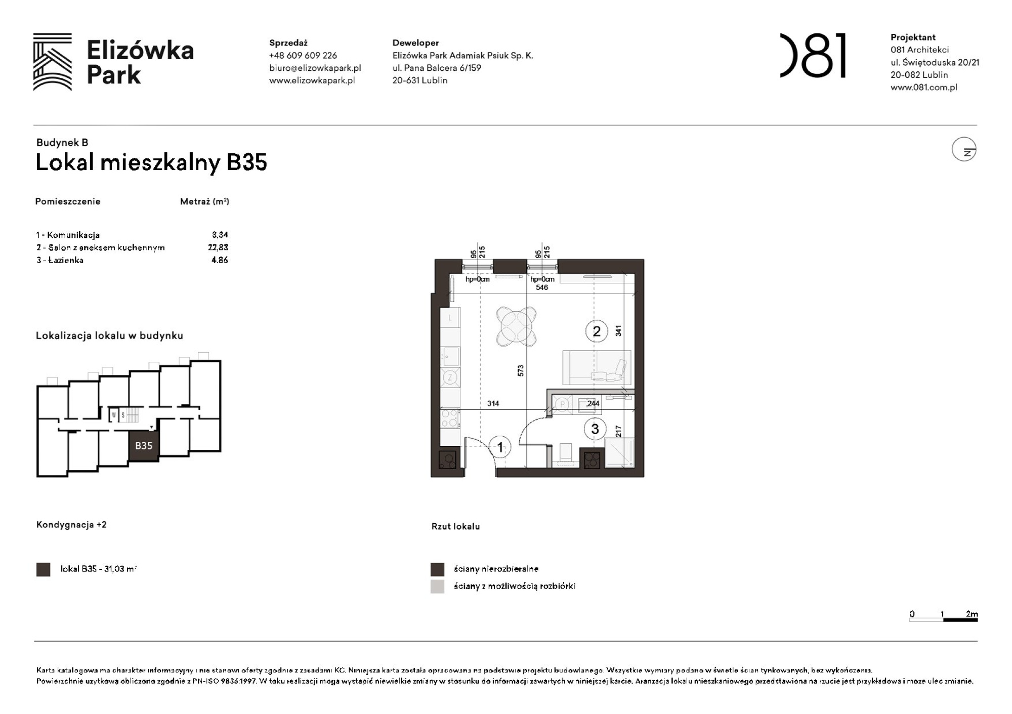 1 pokoje dom, 31,03 m², piętro: 2 – Elizówka Park