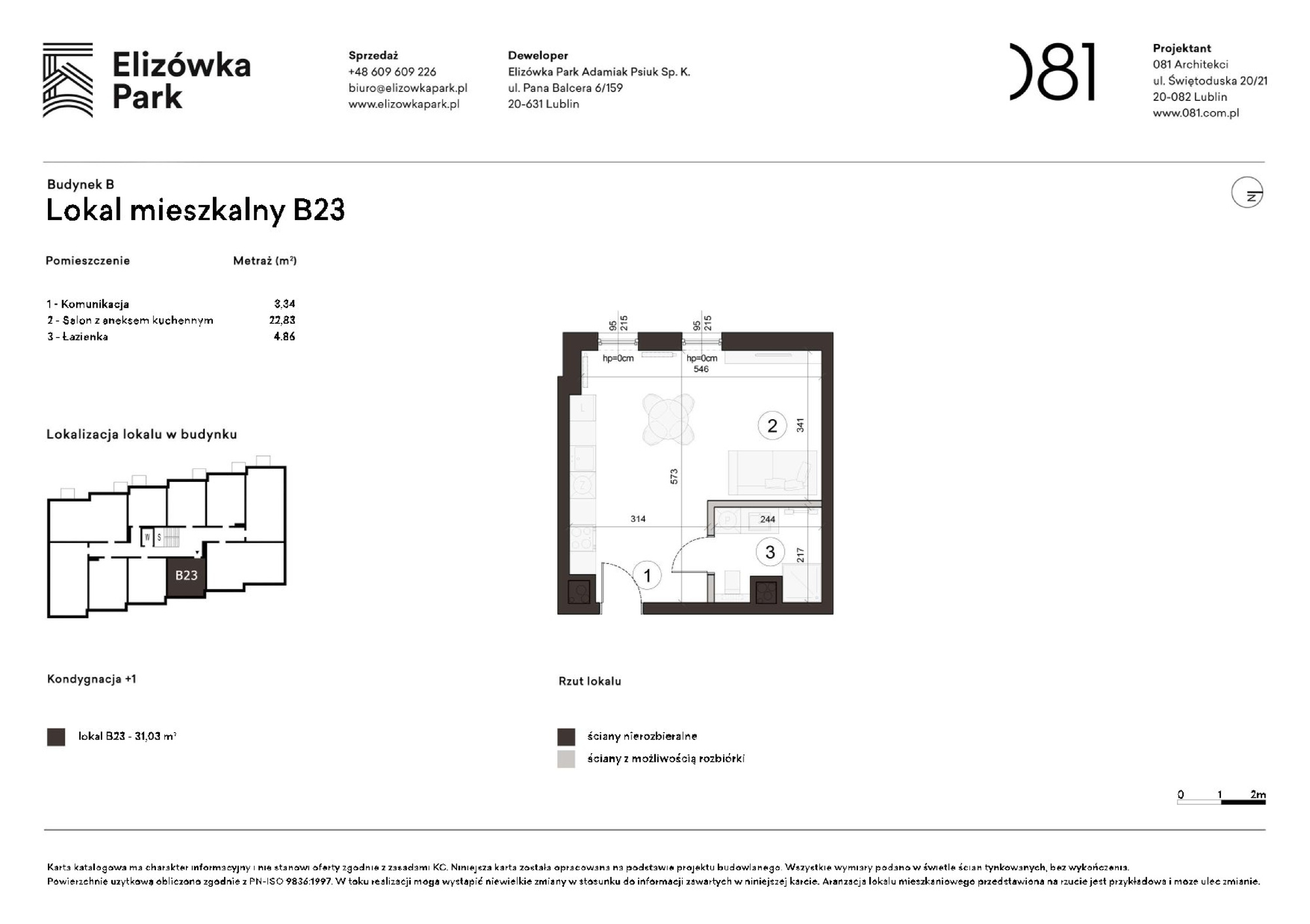 1 pokoje dom, 31,03 m², piętro: 1 – Elizówka Park