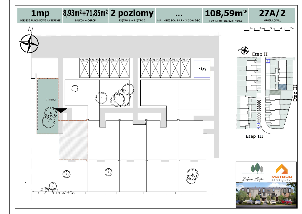 5 pokoje mieszkania, 118,63 m², cena: 913 214 zł, piętro: 0 – Zielone Alejki